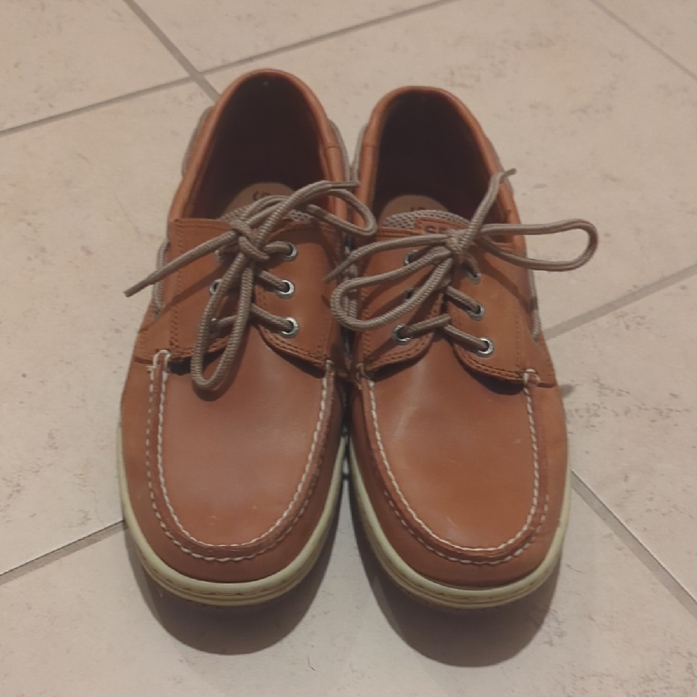 Sperry Tan Leather Boat Shoes